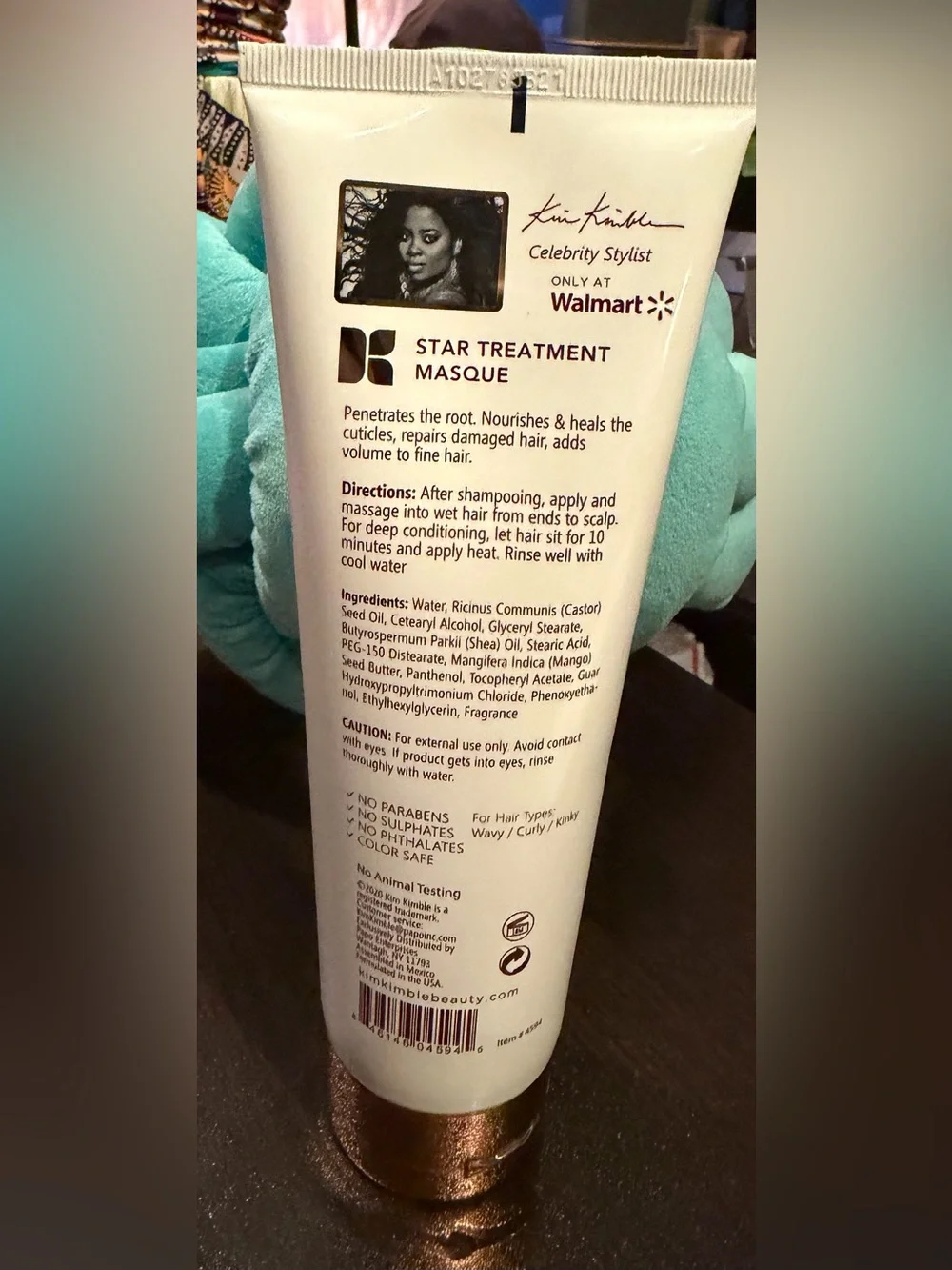 Kim Kimble Black Castor Seed Oil Treatment Masque - White